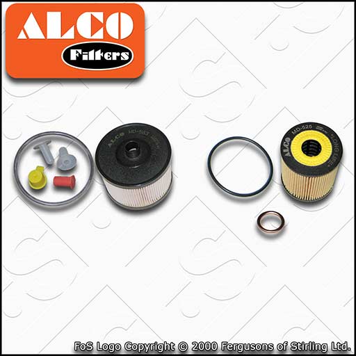 SERVICE KIT for PEUGEOT 308 2.0 HDI DW10BTED4 ALCO OIL FUEL FILTERS (2007-2014)