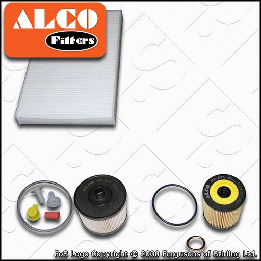 SERVICE KIT for PEUGEOT 308 2.0 HDI DW10BTED4 OIL FUEL CABIN FILTERS (2007-2014)