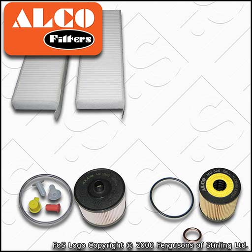 SERVICE KIT for CITROEN C4 PICASSO 2.0 HDI OIL FUEL CABIN FILTERS (2006-2011)