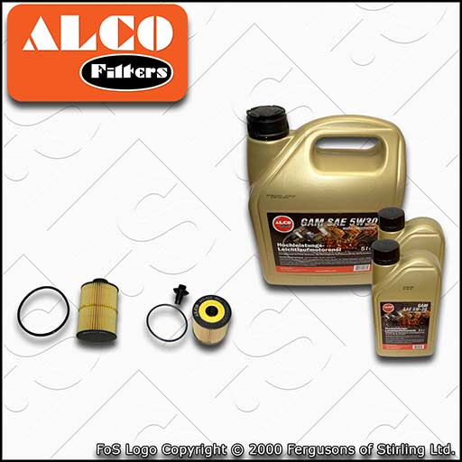 SERVICE KIT for CITROEN RELAY 2.2 HDI ALCO OIL FUEL FILTERS with OIL (2006-2013)