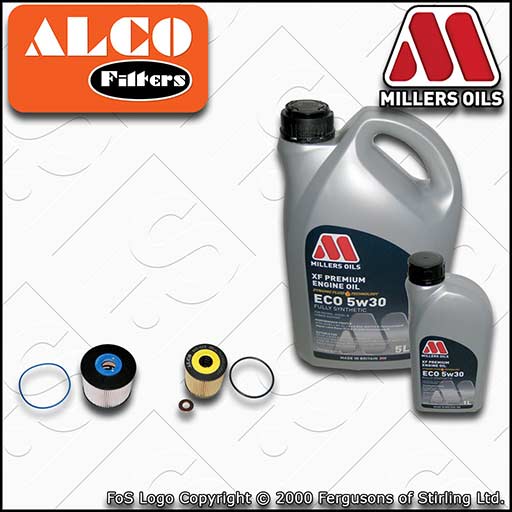 SERVICE KIT for FORD FOCUS MK3 2.0 TDCI OIL FUEL FILTERS +XF ECO OIL (2010-2014)