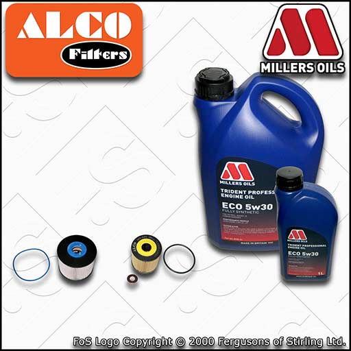 SERVICE KIT for FORD KUGA 2.0 TDCI OIL FUEL FILTERS +ECO OIL (2013-2014)