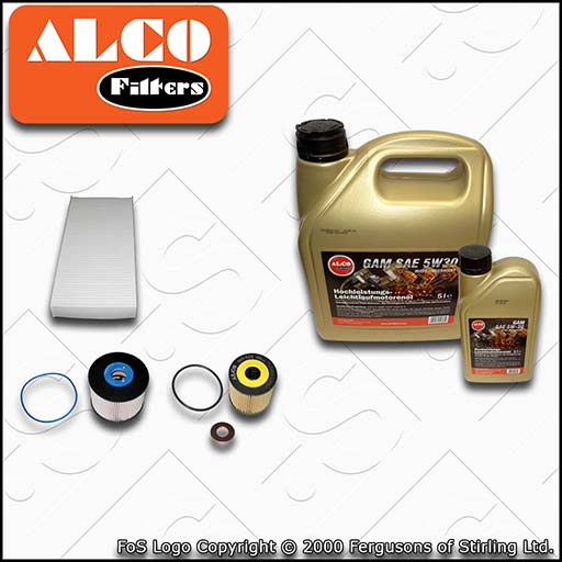 SERVICE KIT for PEUGEOT EXPERT 2L HDI OIL FUEL CABIN FILTER with OIL (2009-2016)