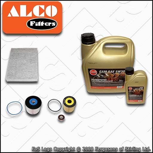 SERVICE KIT for CITROEN C5 2.0 HDI DW10CTED4 OIL FUEL CABIN FILTERS +OIL (09-15)