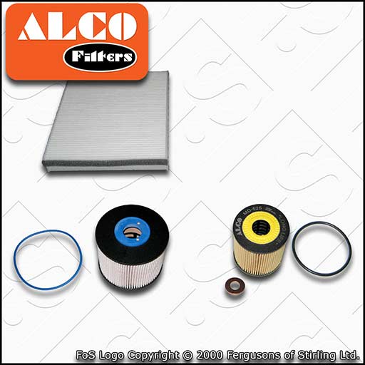 SERVICE KIT for FORD FOCUS MK3 2.0 TDCI ALCO OIL FUEL CABIN FILTERS (2010-2014)