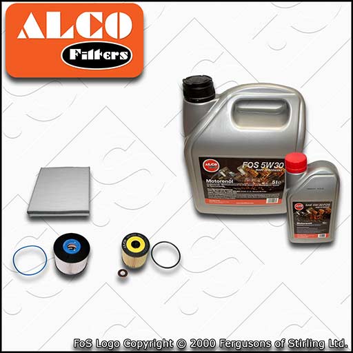 SERVICE KIT for FORD FOCUS MK3 2.0 TDCI OIL FUEL CABIN FILTERS +OIL (2010-2014)