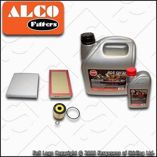 SERVICE KIT for VOLVO C30 S40 V50 2.0 D DIESEL OIL AIR CABIN FILTER +OIL (04-07)