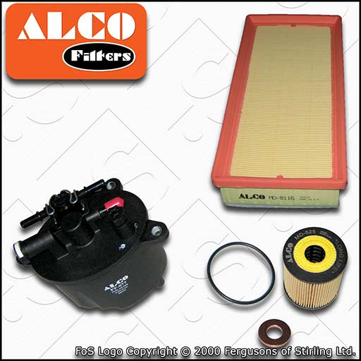 SERVICE KIT for CITROEN C5 2.2 HDI 200 ALCO OIL AIR FUEL FILTERS (2010-2015)