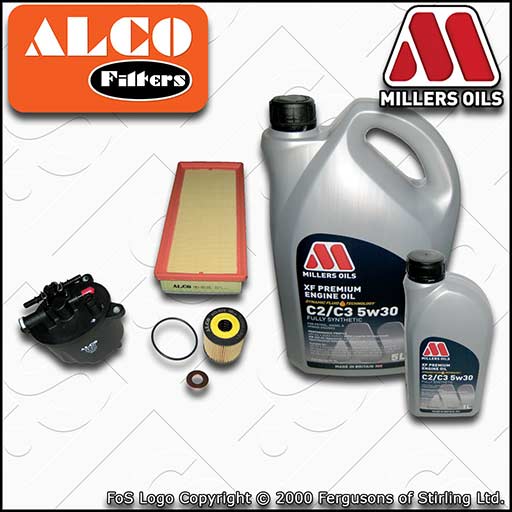 SERVICE KIT for CITROEN C5 2.2 HDI 200 OIL AIR FUEL FILTERS +XF OIL (2010-2015)