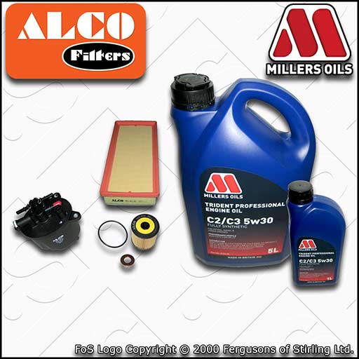 SERVICE KIT for PEUGEOT 508 2.2 HDI OIL AIR FUEL FILTERS +C2/C3 OIL (2010-2018)