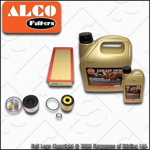 SERVICE KIT for CITROEN C5 2.0 HDI DW10BTED4 OIL AIR FUEL FILTERS +OIL 2008-2015