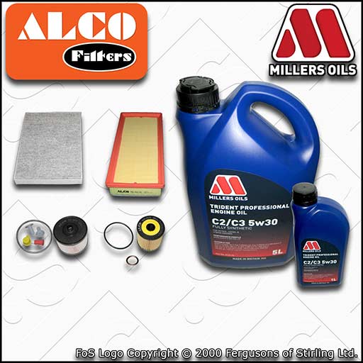 SERVICE KIT for CITROEN C5 2.0 HDI DW10BTED4 OIL AIR FUEL CABIN FILTERS +OIL