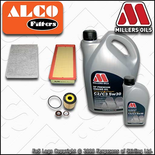 SERVICE KIT for CITROEN C5 2.0 HDI DW10B DW10C OIL AIR CABIN FILTER +OIL (09-15)