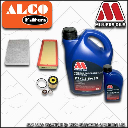 SERVICE KIT for CITROEN C5 2.0 HDI DW10B DW10C OIL AIR CABIN FILTER +OIL (09-15)