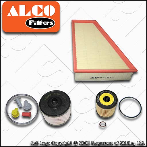 SERVICE KIT for FORD S-MAX 2.0 TDCI ALCO OIL AIR FUEL FILTERS (2006-2012)