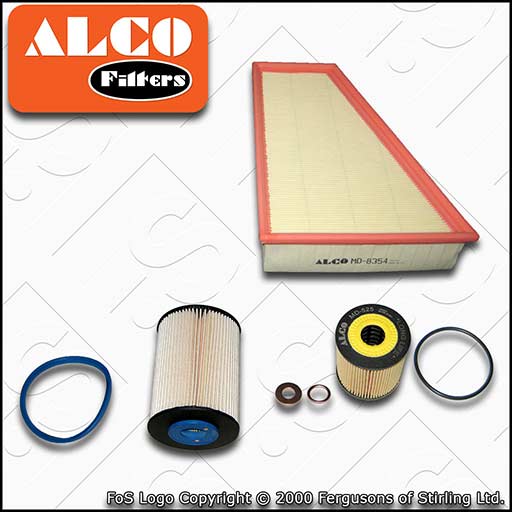 SERVICE KIT for FORD MONDEO MK4 2.0 TDCI ALCO OIL AIR FUEL FILTERS (2007-2012)
