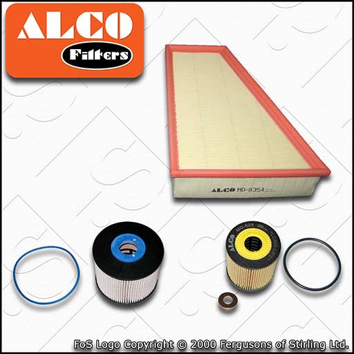 SERVICE KIT for FORD GALAXY 2.0 TDCI ALCO OIL AIR FUEL FILTERS (2010-2015)