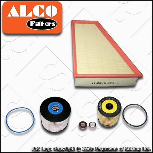 SERVICE KIT for FORD MONDEO MK4 2.0 TDCI ALCO OIL AIR FUEL FILTERS (2012-2014)