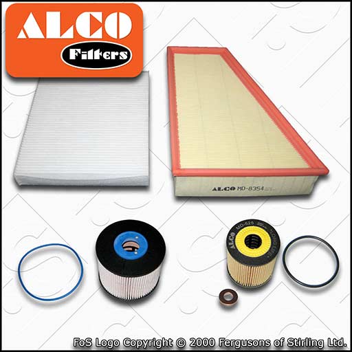 SERVICE KIT for FORD GALAXY 2.0 TDCI ALCO OIL AIR FUEL CABIN FILTERS (2010-2015)