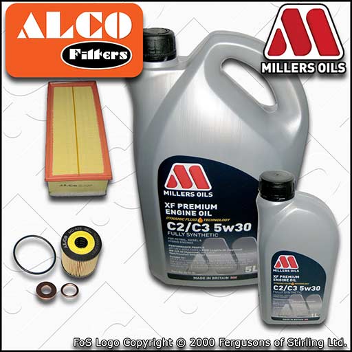 SERVICE KIT for PEUGEOT EXPERT 2L HDI OIL AIR FILTERS with C2/C3 OIL (2007-2016)