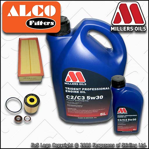 SERVICE KIT for PEUGEOT EXPERT 2L HDI OIL AIR FILTERS with C2/C3 OIL (2007-2016)