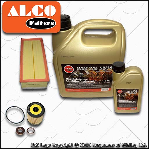 SERVICE KIT for PEUGEOT EXPERT 2L HDI ALCO OIL AIR FILTERS with OIL (2007-2016)