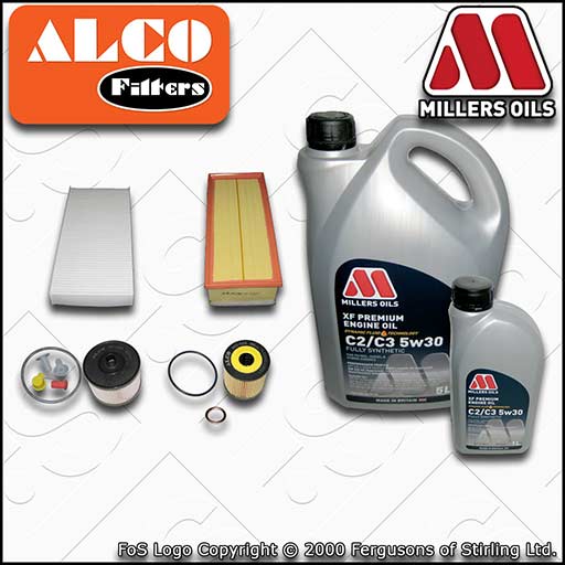 SERVICE KIT for PEUGEOT EXPERT 2L HDI OIL AIR FUEL CABIN FILTERS OIL (2007-2016)