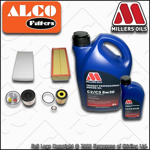 SERVICE KIT for PEUGEOT EXPERT 2L HDI OIL AIR FUEL CABIN FILTERS OIL (2007-2016)
