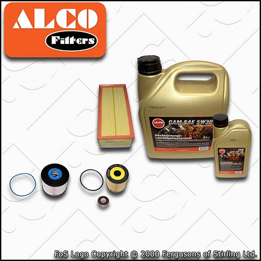 SERVICE KIT for PEUGEOT EXPERT 2L HDI OIL AIR FUEL FILTERS with OIL (2009-2016)