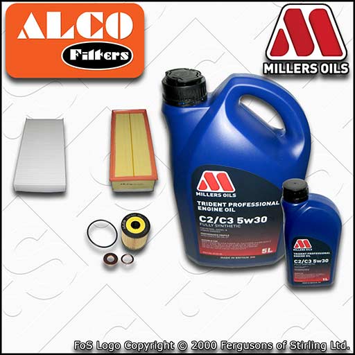 SERVICE KIT for CITROEN DISPATCH 2.0 HDI OIL AIR CABIN FILTERS +OIL (2007-2017)