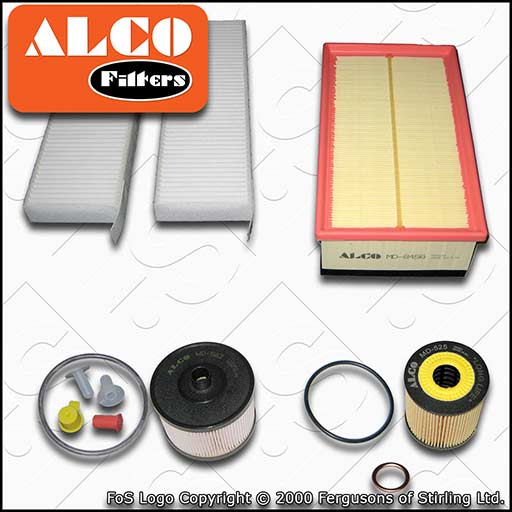 SERVICE KIT for CITROEN C4 PICASSO 2.0 HDI OIL AIR FUEL CABIN FILTER (2006-2011)