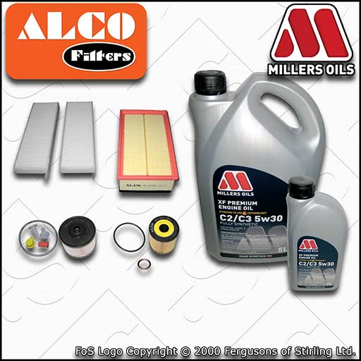 SERVICE KIT for CITROEN C4 PICASSO 2.0 HDI OIL AIR FUEL CABIN FILTERS +OIL 06-11