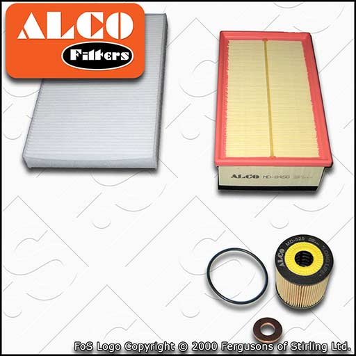 SERVICE KIT for PEUGEOT RCZ 2.0 HDI ALCO OIL AIR CABIN FILTERS (2010-2015)