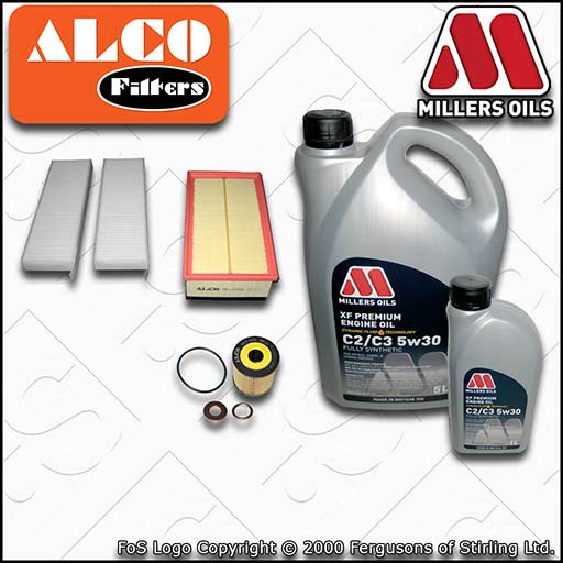 SERVICE KIT for CITROEN C4 PICASSO 2.0 HDI OIL AIR CABIN FILTER +OIL (2006-2013)