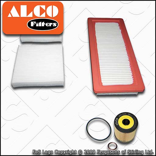 SERVICE KIT for PEUGEOT 208 1.6 THP ALCO OIL AIR CABIN FILTERS (2012-2019)