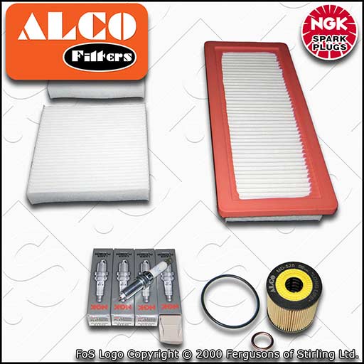 SERVICE KIT for PEUGEOT 208 1.6 THP 156 OIL AIR CABIN FILTERS PLUGS (2012-2019)