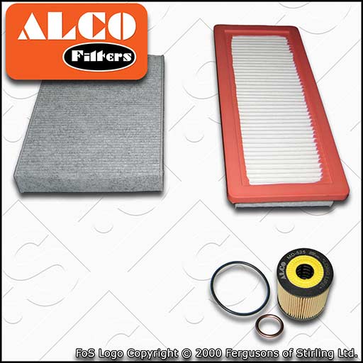 SERVICE KIT for PEUGEOT 508 1.6 THP ALCO OIL AIR CABIN FILTERS (2010-2018)