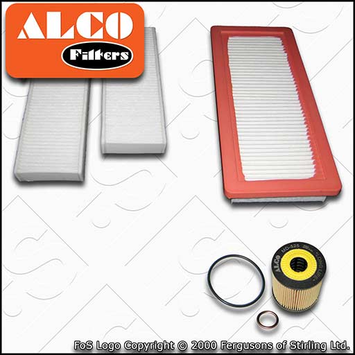 SERVICE KIT for PEUGEOT 308 1.6 THP ALCO OIL AIR CABIN FILTERS (2013-2021)