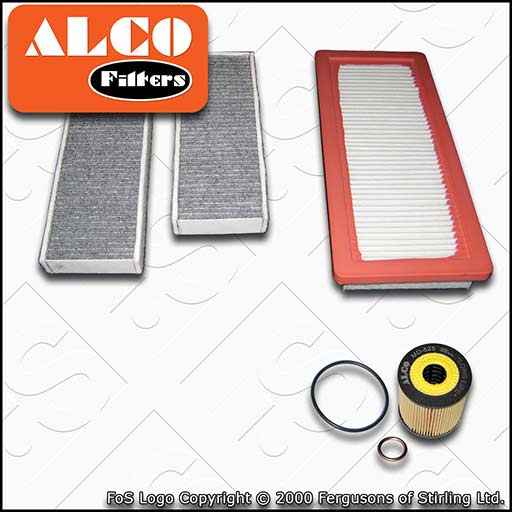 SERVICE KIT for PEUGEOT 308 1.6 THP ALCO OIL AIR CABIN FILTERS (2013-2021)