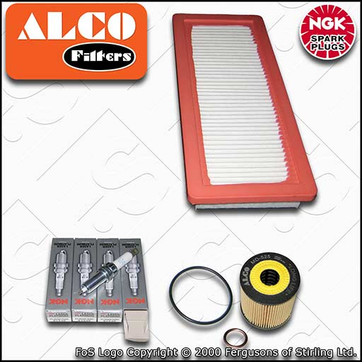 SERVICE KIT for PEUGEOT 208 1.6 THP 156 ALCO OIL AIR FILTERS PLUGS (2012-2019)