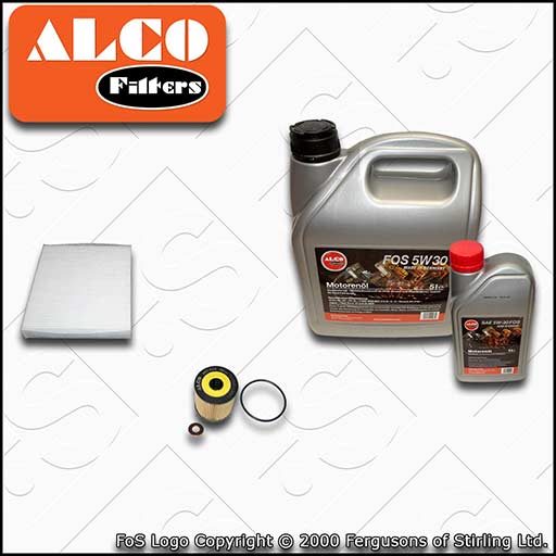 SERVICE KIT for FORD S-MAX 2.2 TDCI ALCO OIL CABIN FILTERS +OIL (2008-2014)