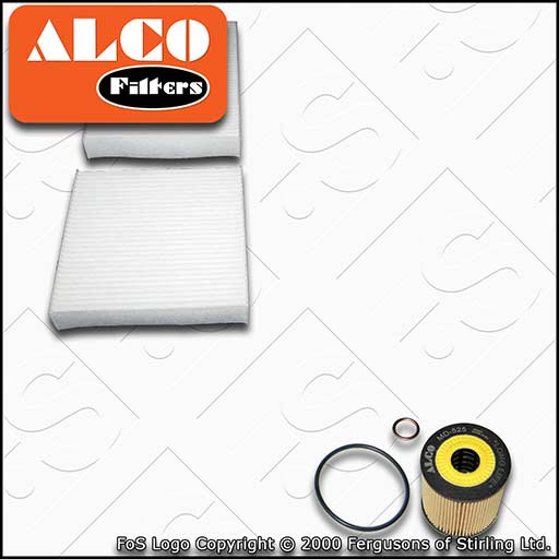 SERVICE KIT for PEUGEOT 208 1.6 THP ALCO OIL CABIN FILTERS (2012-2019)
