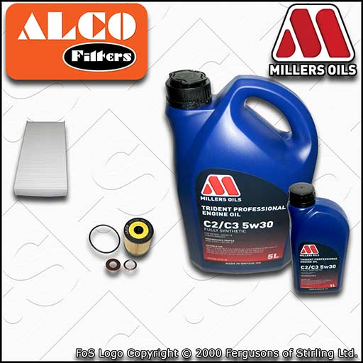 SERVICE KIT for PEUGEOT EXPERT 2L HDI OIL CABIN FILTERS with OIL (2007-2016)
