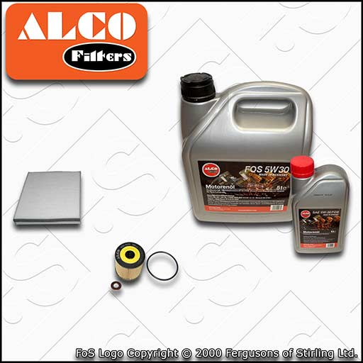 SERVICE KIT for FORD FOCUS MK3 2.0 TDCI ALCO OIL CABIN FILTERS +OIL (2010-2014)