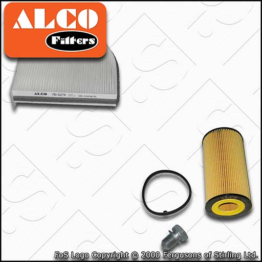 SERVICE KIT for SEAT LEON 1P 2.0 FSI ALCO OIL CABIN FILTERS (2005-2010)