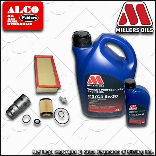 SERVICE KIT for TOYOTA COROLLA VERSO 2.2 D-4D OIL AIR FUEL FILTER +OIL 2005-2009