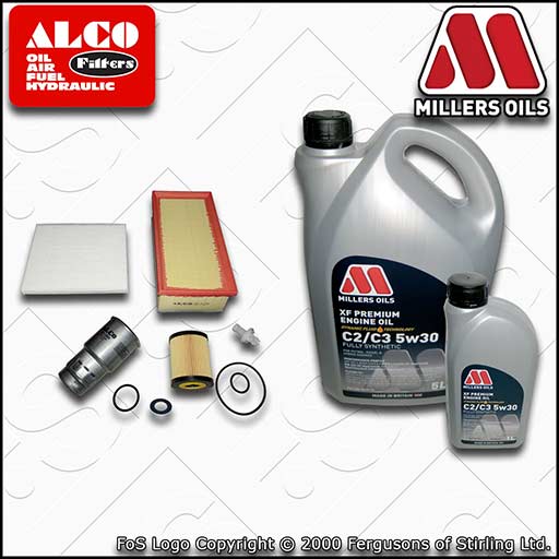 SERVICE KIT for TOYOTA COROLLA VERSO 2.2 D-4D OIL AIR FUEL CABIN FILTER with OIL