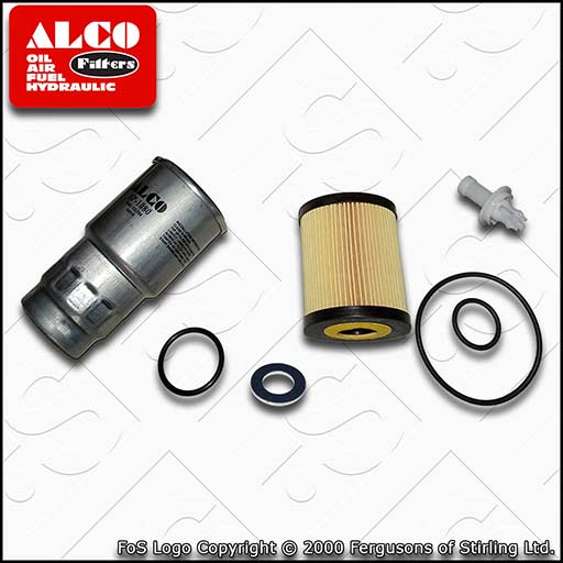 SERVICE KIT for TOYOTA COROLLA VERSO 2.2 D-4D ALCO OIL FUEL FILTERS (2005-2009)