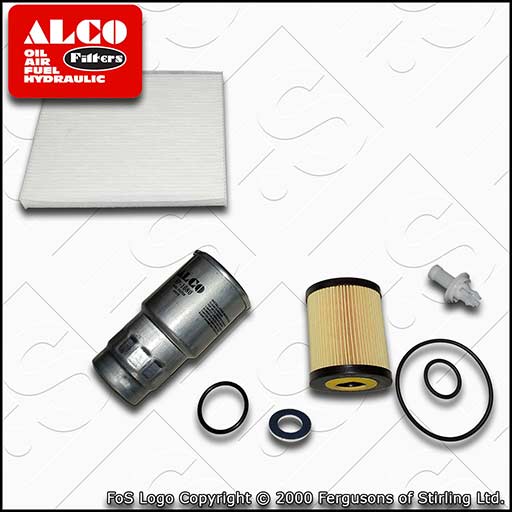 SERVICE KIT for TOYOTA COROLLA VERSO 2.2 D-4D OIL FUEL CABIN FILTERS (2005-2009)