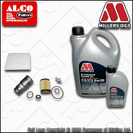 SERVICE KIT for TOYOTA COROLLA VERSO 2.2 D-4D OIL FUEL CABIN FILTER +OIL (05-09)